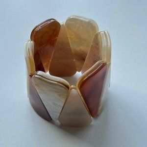 Faux Shell Expandable Bracelet 90s